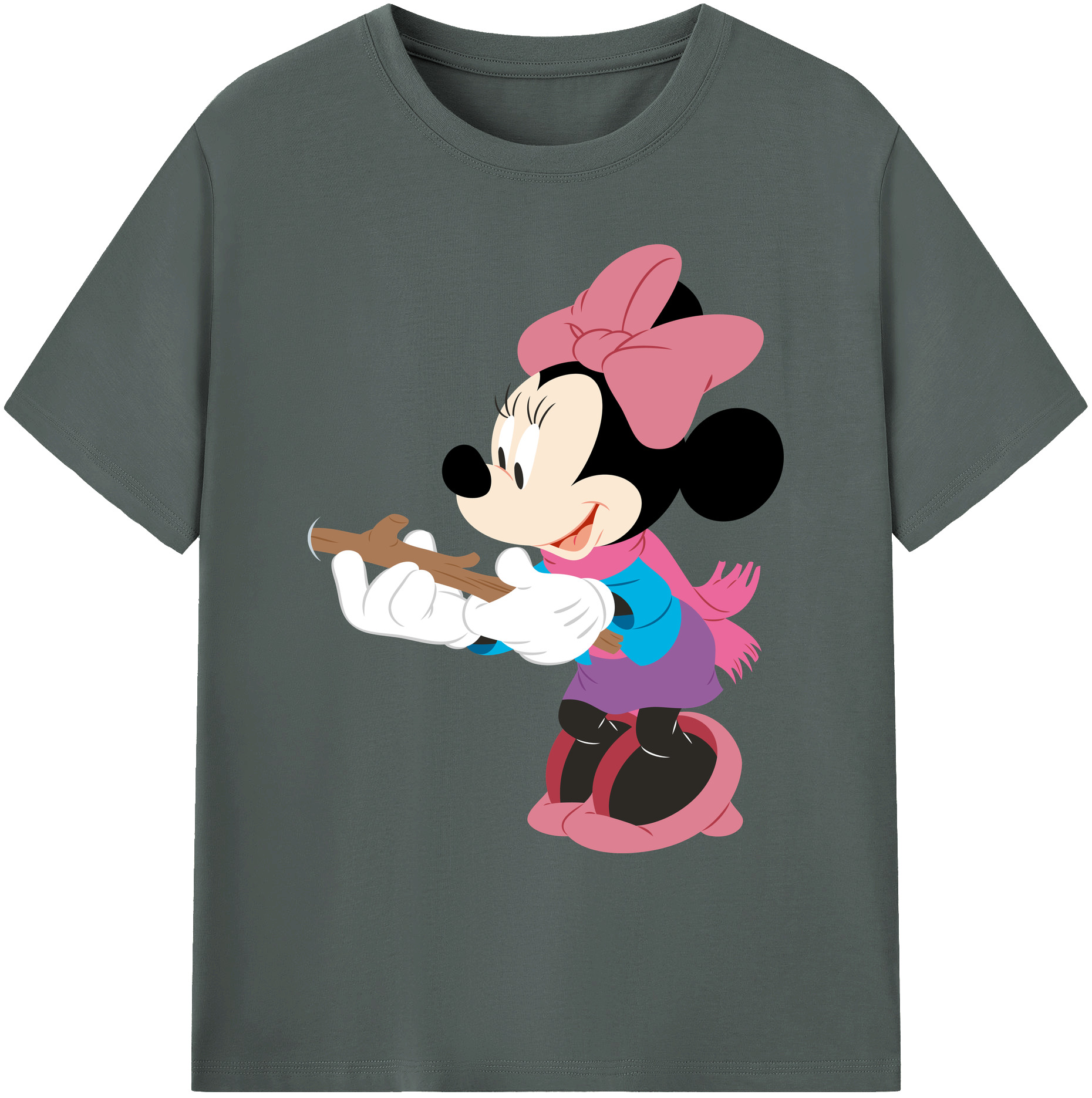 ミッキーマウス Mickey Mouse 綿100％ メンズ半袖Tシャツ｜肌触りやわらか＆通気性